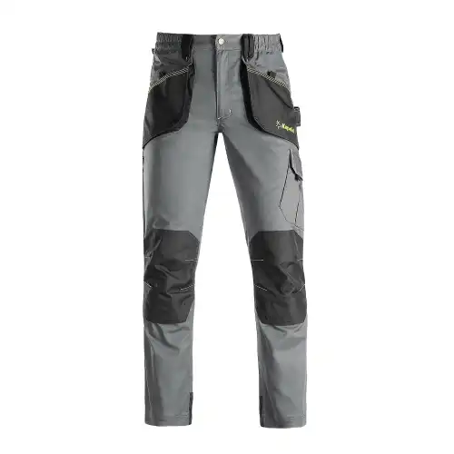 SLICK pantalone, Sivo/Crne