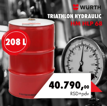 Triathlon Hydraulic HM HLP 68, 208 l