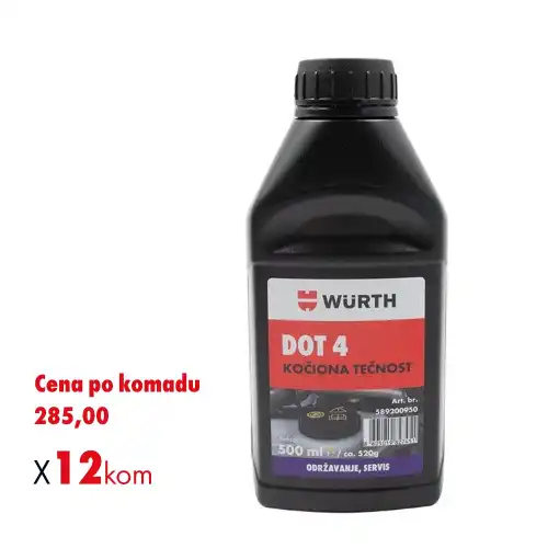 12x DOT 4 kočiona tečnost, 500ml