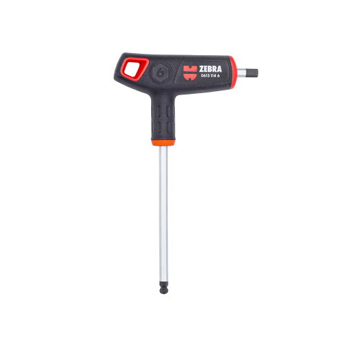 ZEBRA T-odvijač, kuglični imbus prihvat, 6x185