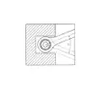 Fotografia e Seti ZEBRA I çelësave në formë syri dhe piruni me gidore, OK8-19, 6 copë.