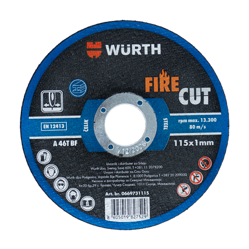 Rezna ploča Firecut, 115x1mm - čelik
