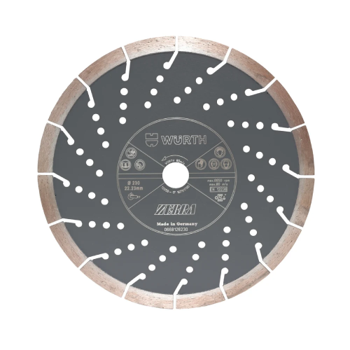 Dijam. rez. pl., ZEBRA, H13 125x22.23 9Seg