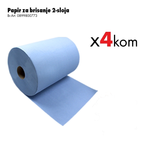 Papir za brisanje ruku, 2-slojni/1000kom-4 kom