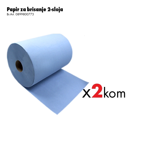 Papir za brisanje ruku, 2-slojni/1000kom- 2 kom