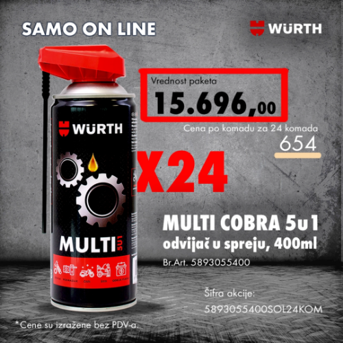 Fotografija 24 x Multi 5 u 1, odvijač u spreju, 400ml 