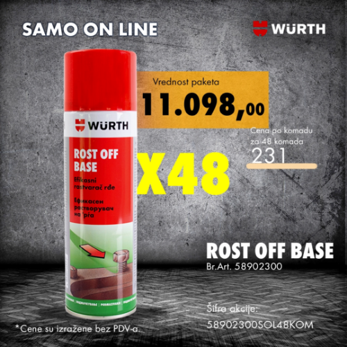 Rost Off Base 300ml, 48kom