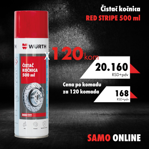 Čistač kočnica Red Stripe, 500ml x 120 kom SOL