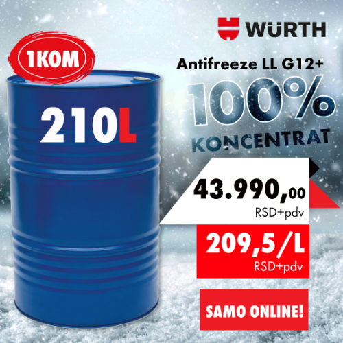 Fotografija Antifreeze LL G12+, 210 litara