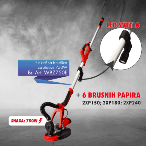 Elektricna brusilica za zidove,750W
