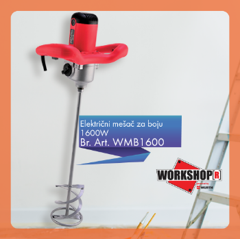Električni mešač za boju, 1600W