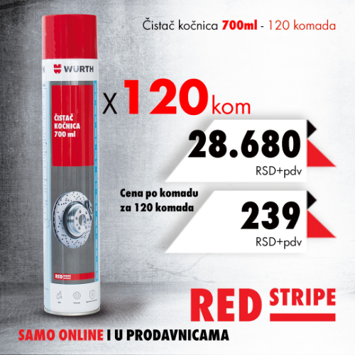 Fotografija Čistač koč. RED STRIPE 700ml x 120 kom SOL