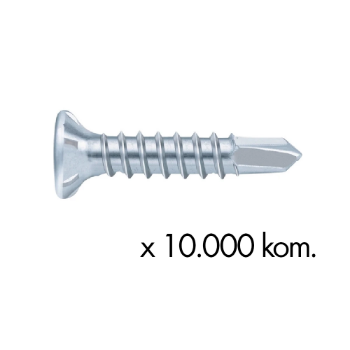 Fotografija 10.000 kom Samobušeći vijak up.glava PH2 č.b.poc. 3,9x19