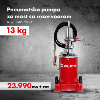 Pneumatska pumpa za mast sa rezervoarom 13 kg