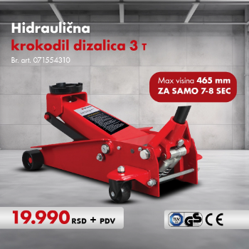 Fotografija Krokodil čelična dizalica sa dvostrukim klipom