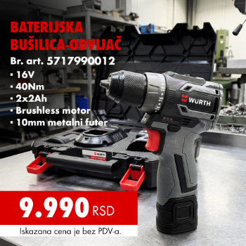 Baterijska bušilica odvijač ABS 16 POWER BL