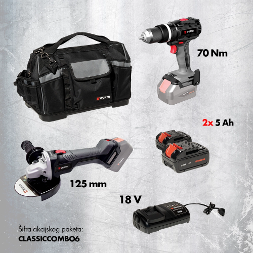 Bušilica + Bruslica + 2x5Ah