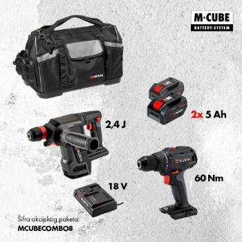 Bušilica + SDS + 2x5Ah