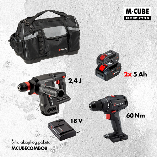 Bušilica + SDS + 2x5Ah