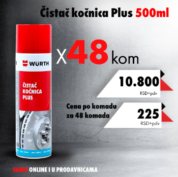 Čistač kočnica plus 500ml, 48kom