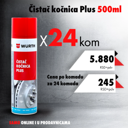 Čistač kočnica plus 500ml, 24kom