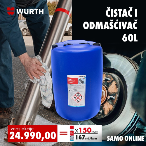 Čistač i odmašćivač kočnica, 60L
