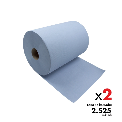 2 x Papir za brisanje industrijski,dvoslojni/1000k
