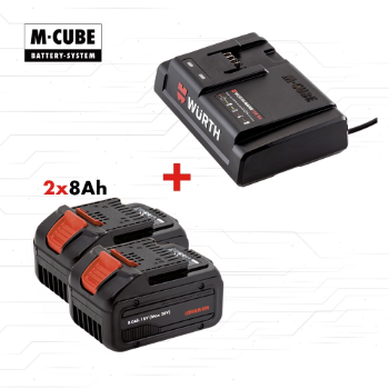 Starter set 2x8Ah i punjač M-Cube